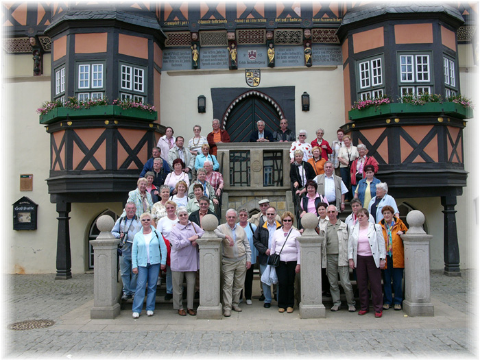 vordem Rathaus Wernigerode